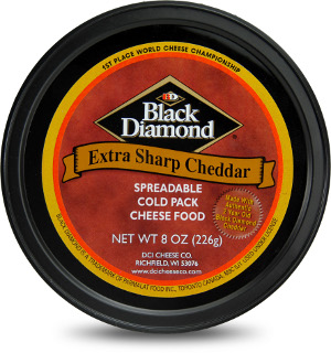 black diamond cheese spread