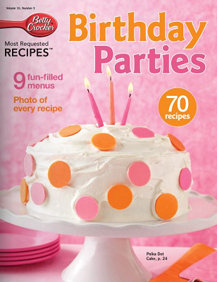 betty crocker birthday recipe book