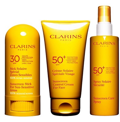 clarins suncare products