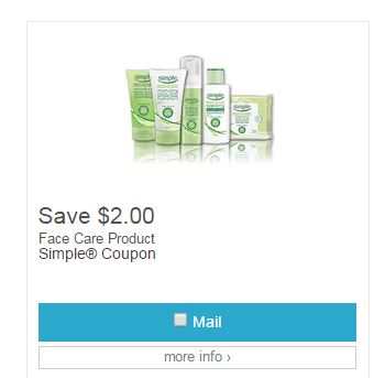 simple face care coupon