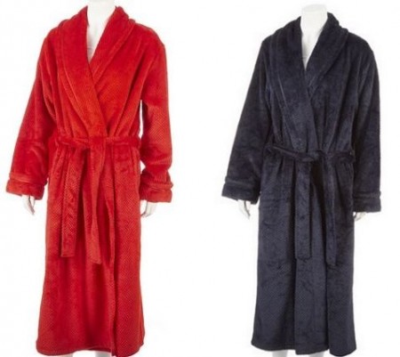 george textured robe