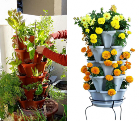 stackable flower pot