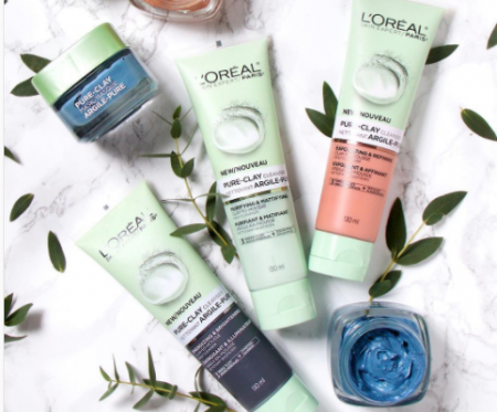 loreal pure clay cleansers