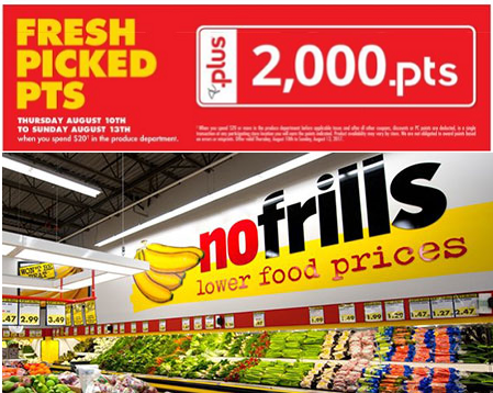 no frills pc plus points