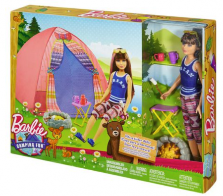 barbie camping fun doll